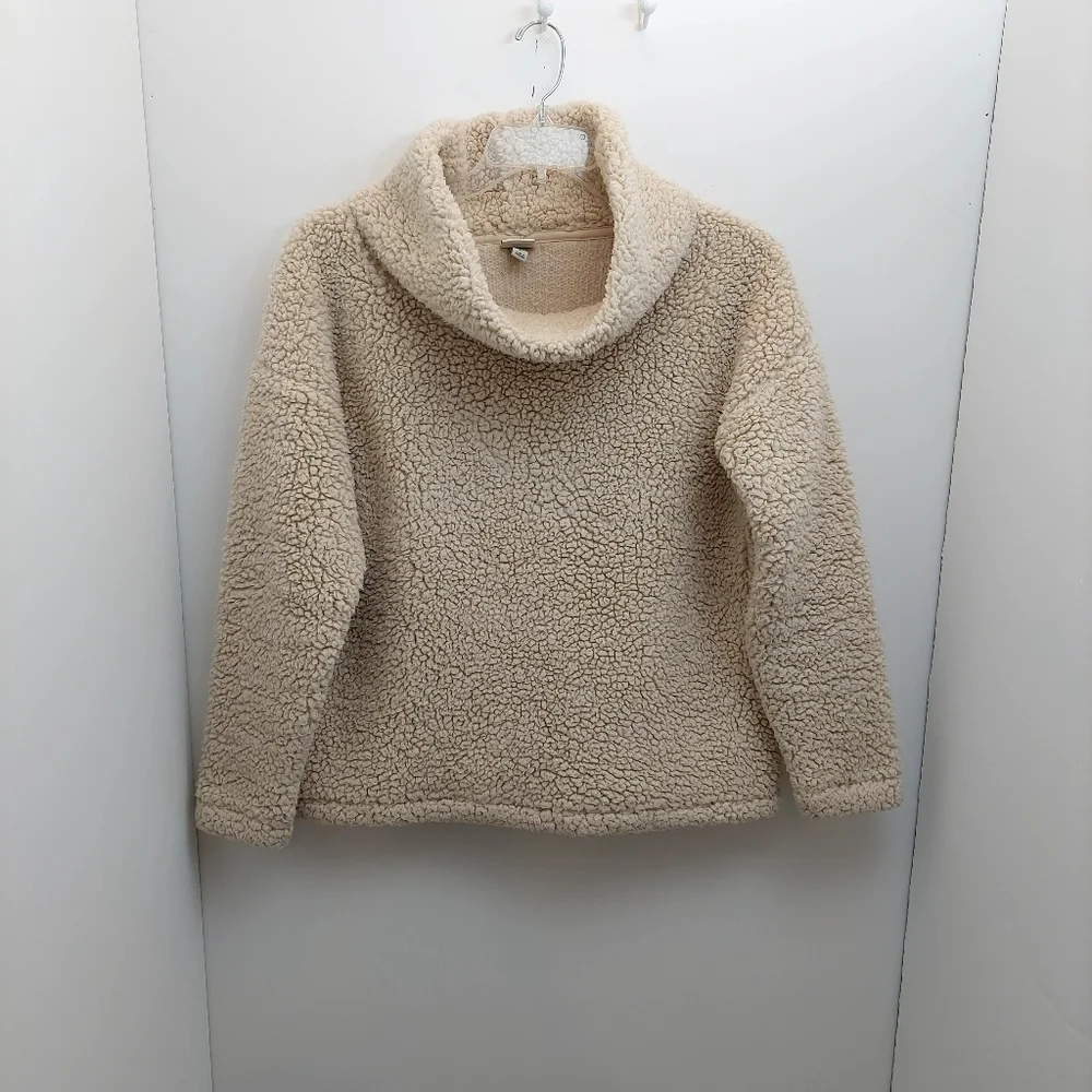 A New Day Women's Size Large Oversized Cozy Sweater Cream